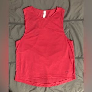 Under Armour Pink Running Cutout Tank Ladies Small